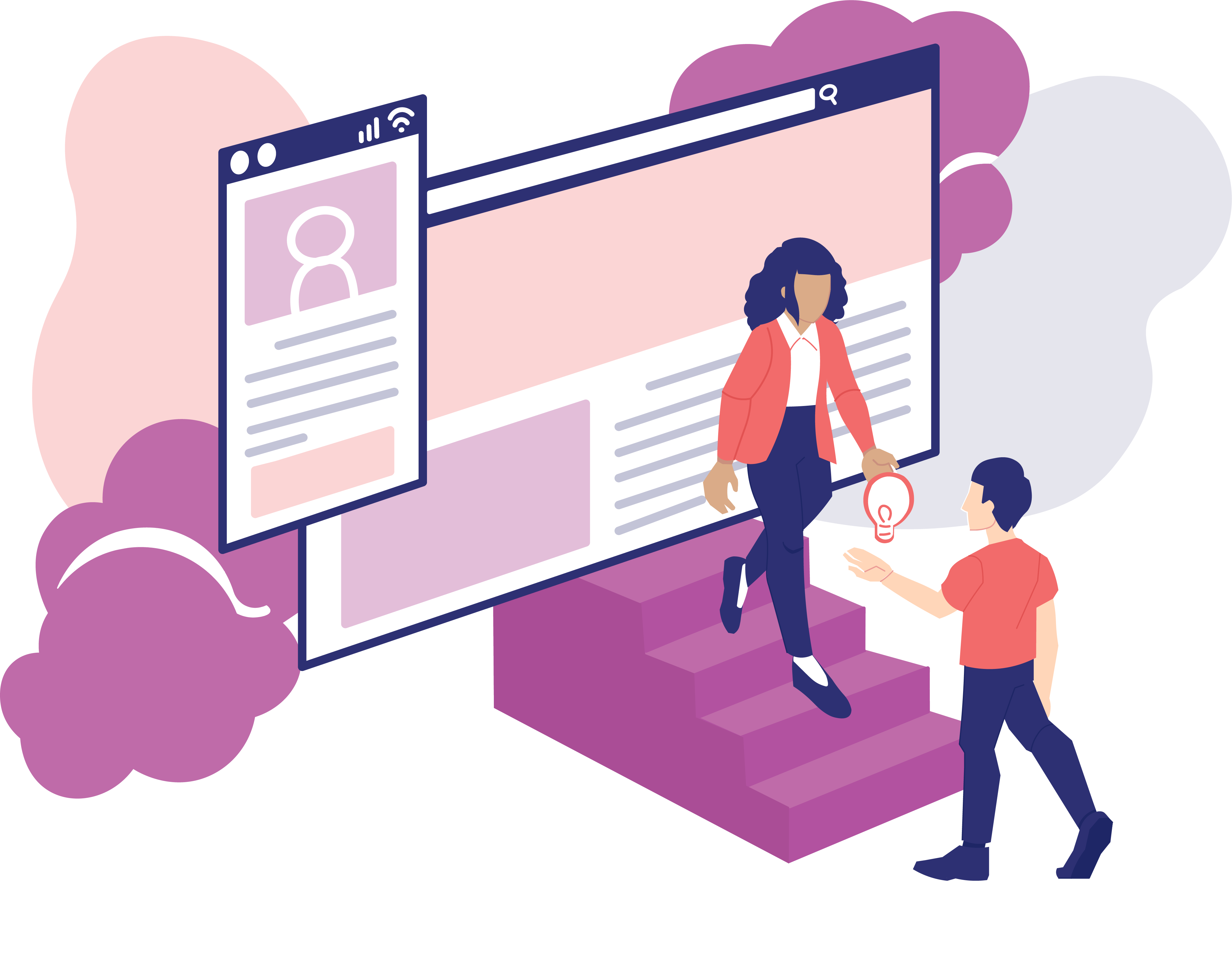 Man sharing idea with PCS team.